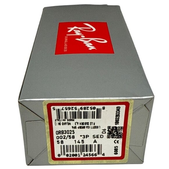 Ray-Ban Mens 0RB3025 Aviator Sunglasses With Case & Box - Picture 4 of 5